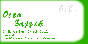 otto bajzik business card